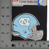 North Carolina Tar Heels Die Cut Color Helmet Auto Emblem - White NC