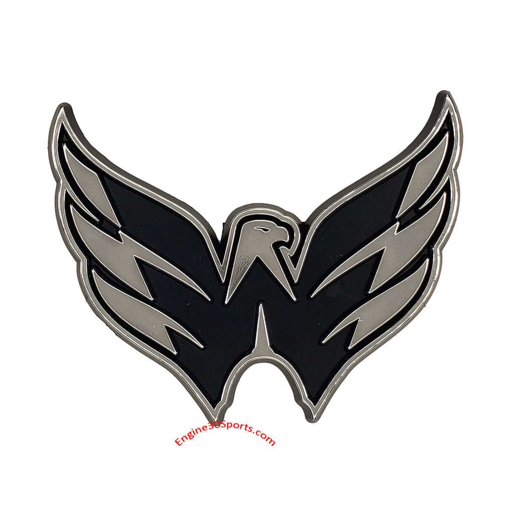 Washington Capitals Die Cut Silver Auto Emblem