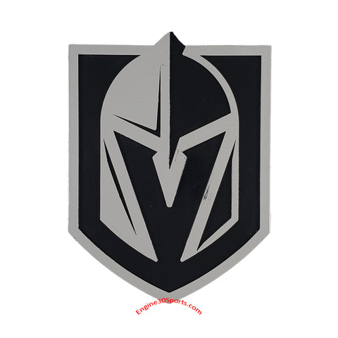 Vegas Golden Knights Die Cut Silver Auto Emblem