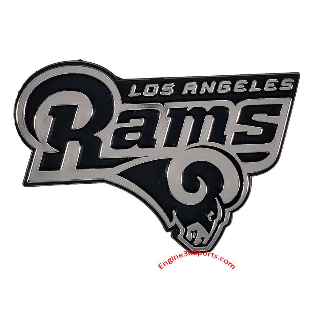 Los Angeles Rams Die Cut Silver Auto Emblem