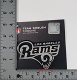 Los Angeles Rams Die Cut Silver Auto Emblem