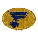 St. Louis Blues Bling Oval Auto Emblem