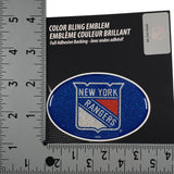 New York Rangers Bling Oval Auto Emblem