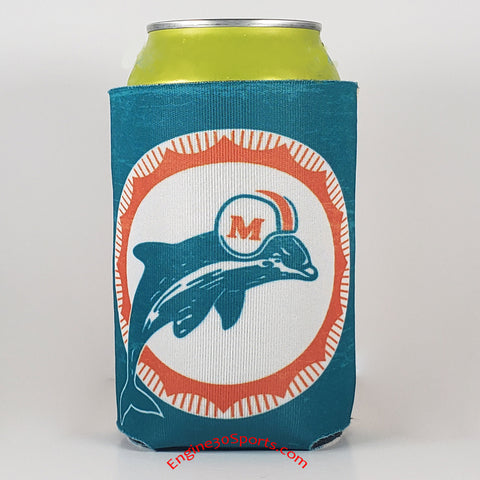 Miami Dolphins Vintage Style 2 Sided Can Holder