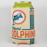 Miami Dolphins Vintage Style 2 Sided Can Holder