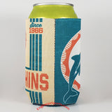 Miami Dolphins Vintage Style 2 Sided Can Holder