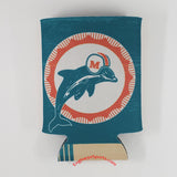 Miami Dolphins Vintage Style 2 Sided Can Holder