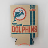Miami Dolphins Vintage Style 2 Sided Can Holder