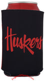Nebraska Cornhuskers 2 Sided Can Holder - Red and Black