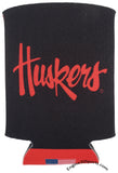 Nebraska Cornhuskers 2 Sided Can Holder - Red and Black
