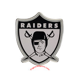 Oakland Raiders Throwback Logo Die Cut Color Auto Emblem