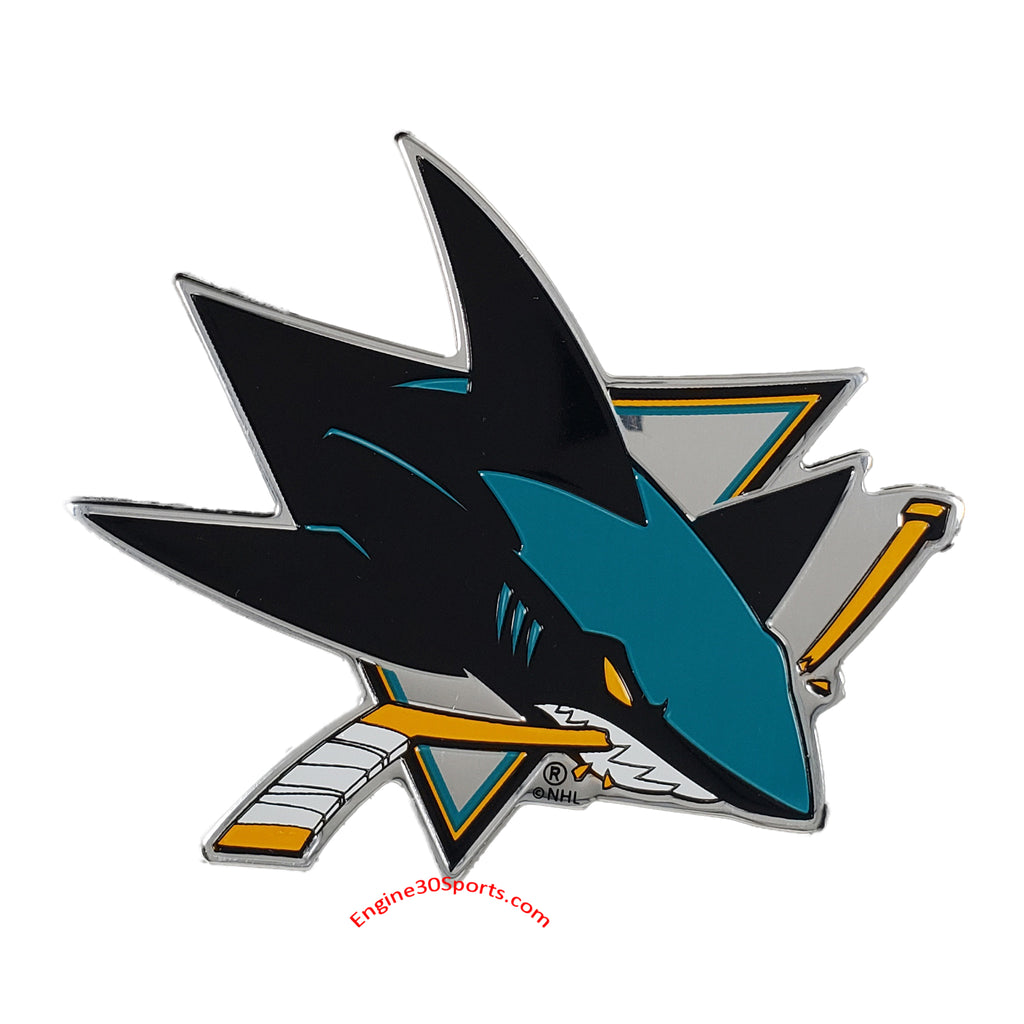San Jose Sharks Die Cut Color Auto Emblem