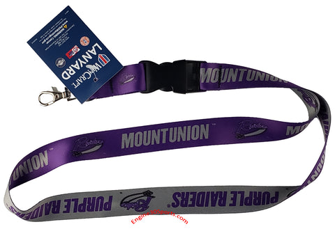 Mount Union Purple Raiders 22" Lanyard with Detachable Buckle