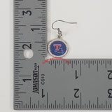 Louisiana Tech Bulldogs Round Earrings