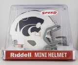Kansas State Wildcats Riddell Speed Mini Helmet - White Helmet Alternate