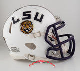 LSU Tigers Riddell Speed Mini Helmet - White Alternate