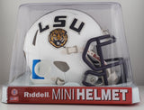 LSU Tigers Riddell Speed Mini Helmet - White Alternate