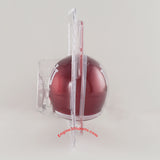 Riddell pocket size Indiana University football helmet in its original blister packaging, featuring a crimson red helmet with a white IU logo and white face mask.