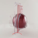 Riddell pocket size Indiana University football helmet in its original blister packaging, featuring a crimson red helmet with a white IU logo and white face mask.