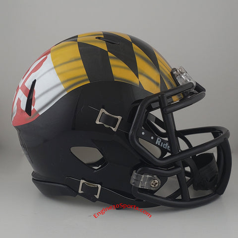 Maryland Terrapins Riddell Speed Mini Helmet