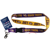 LSU Tigers Geaux Tigers 22" Lanyard with Detachable Buckle