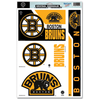 Boston Bruins 11"x17" Multi Decal Sheet