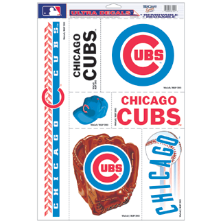 Chicago Cubs 11"x17" Multi Decal Sheet