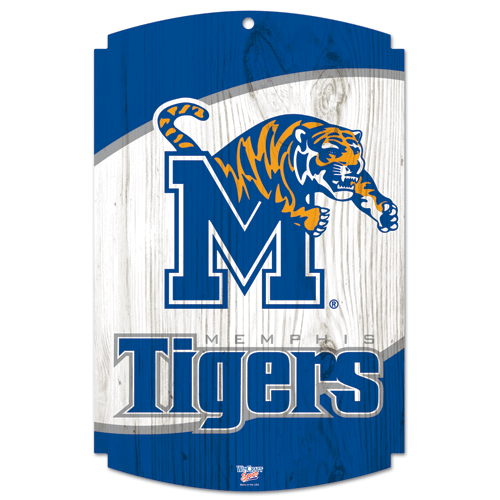 Memphis Tigers 11"x17" Wood Sign