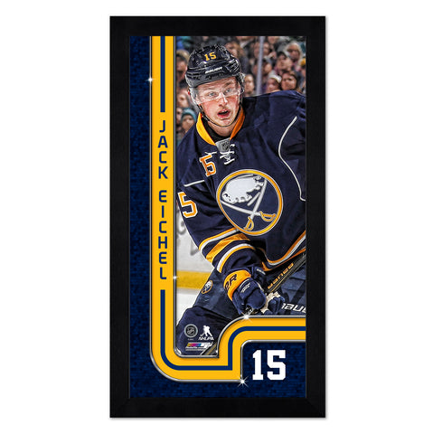 Buffalo Sabres Jack Eichel 13" x 7" Framed Print