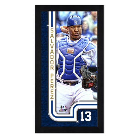 Kansas City Royals Salvador Perez 13" x 7" Framed Print