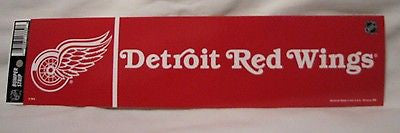 Detroit Red Wings Bumper Sticker