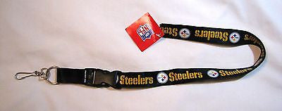 Pittsburgh Steelers 24" Breakaway Lanyard - Black
