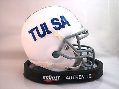 Tulsa Golden Hurricane White Schutt Mini Helmet - Alternate 2