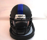 Duke Blue Devils Matte Black Helmet with Blue Logo Schutt Mini Helmet - Alternate 3 3