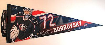 Columbus Blue Jackets Sergei Bobrovsky 12"x30" Premium Pennant