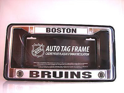Boston Bruins 6"x12" Chrome License Plate Frame