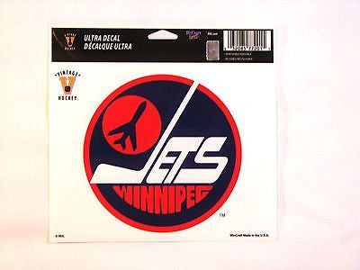Winnipeg Jets Retro Logo 5"x6" Decal