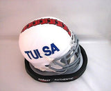 Tulsa Golden Hurricane White Schutt Mini Helmet - Alternate 2 2