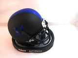 Duke Blue Devils Matte Black Helmet with Blue Logo Schutt Mini Helmet - Alternate 3 2