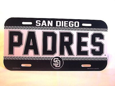 San Diego Padres Plastic License Plate