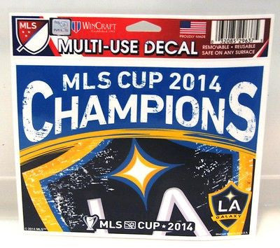 Los Angeles Galaxy 2014 MLS Cup Champions 5"x6" Decal