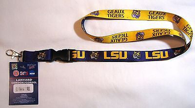 LSU Tigers Geaux Tigers 22" Lanyard with Detachable Buckle