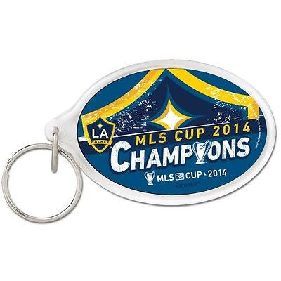 Los Angeles Galaxy 2014 MLS Cup Champions Premium  Oval Key Ring