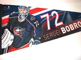 Columbus Blue Jackets Sergei Bobrovsky 12"x30" Premium Pennant