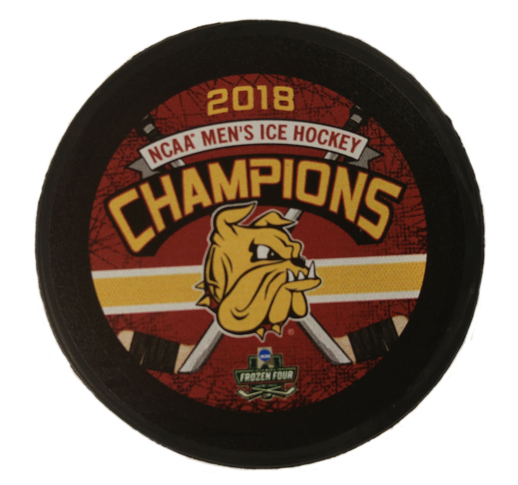 Minnesota Duluth Bulldogs 2018 National Champions Hockey Puck