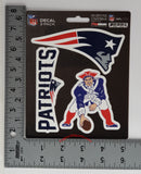 New England Patriots Die Cut Decal Sheet - 3 Decals