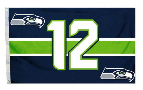 Seattle Seahawks 3'x5' Flag - 12th Man Design