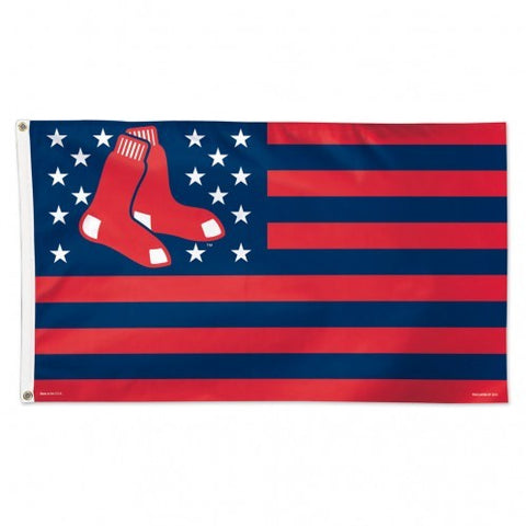 Boston Red Sox Stars & Stripes Deluxe 3'x5' Flag