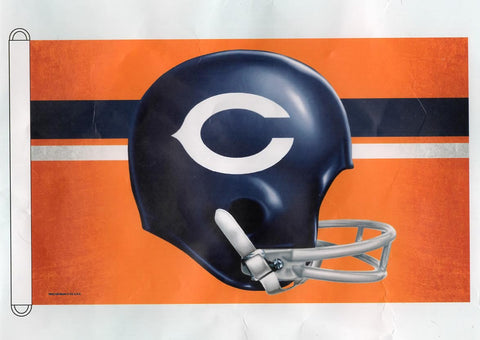 Chicago Bears Retro Helmet 3'x5' Flag