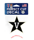 Vanderbilt Commodores Small Decal - Star Logo